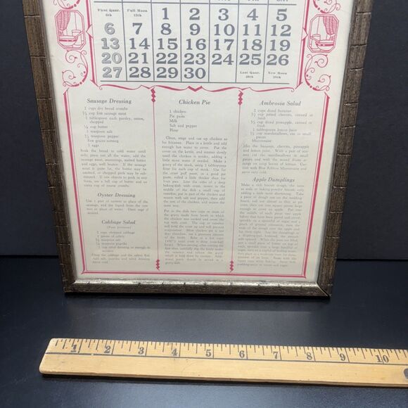1930 Piggly Wiggly Calendar April Framed - Picture 6 of 7